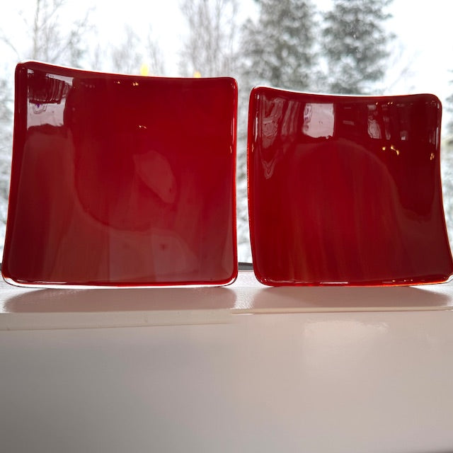 Fire & Ice ~ Molten Red Square