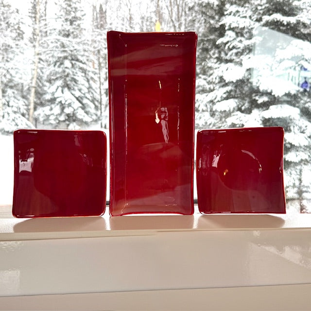 Fire & Ice ~ Molten Red Square